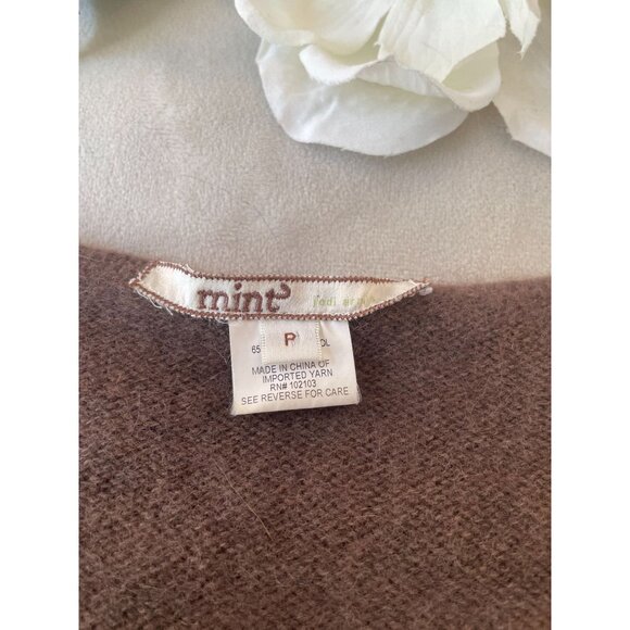 Rare Mint Women Wool Cashmere Knit Sweater Top Details & Ribbed Hem Y2K - Picture 6 of 13